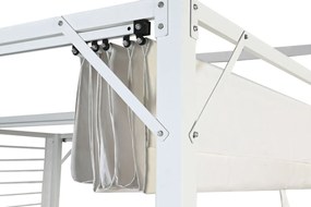 Κληματαριά DKD Home Decor Λευκό 296 x 296 x 225 cm Χάλυβας