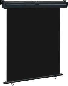 vidaXL Σκίαστρο Βεράντας Πλαϊνό Μαύρο 145 x 250 εκ.