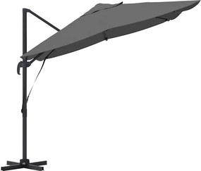 vidaXL Ομπρέλα ηλίου Ανθρακί 351 x 250 x 260 εκ