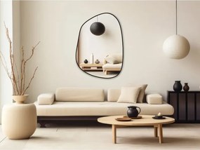 Stewehome Ασύμμετρος καθρέφτης τοίχου από γυαλί 75x55 cm