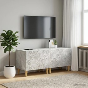 vidaXL Ντουλάπι TV Γκρι Σκυροδέματος Επεξεργασμένο Ξύλο