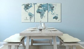 Πίνακας - Ornithological map of the World 120x60