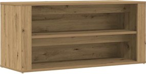 vidaXL Πάγκος Παπουτσιών Artisan Δρυς 100x35x45 εκ. Επεξεργασμένο Ξύλο
