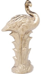 Διακοσμητικό Flamingo Front Gold Κεραμικό 26x15x51εκ - Χρυσό