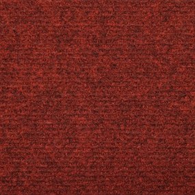 Πατάκια Σκάλας 5 τεμ. Μπορντό 65x21x4 εκ. Βελονιασμένα - Κόκκινο
