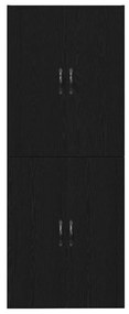 vidaXL Επιτοίχιο ντουλάπι 2 pcs Μαύρη δρυς 69.5 x 34 x 90 εκ.