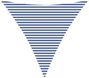 vidaXL Πανί σκιάς Μπλε και άσπρο 4,5 x 4,5 x 4,5 m