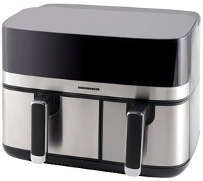 Heinner HAF-H9DB17BKS Air Fryer με Διπλό Αποσπώμενο Κάδο 8.6lt Μαύρο