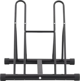 vidaXL Βάση Ποδηλάτου για 2 Ποδήλατα Επιδαπέδιο Χάλυβας