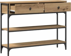 vidaXL Τραπέζι κονσόλας Artisan Oak 100 x 25 x 75 εκ.