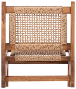ΚΑΡΕΚΛΑ LOUNGE LUKILLA HM9913 ΞΥΛΟ TEAK ΣΕ ΦΥΣΙΚΟ--ΣΥΝΘ.ΣΧΟΙΝΙ ΜΠΕΖ 55,5x74x65Υεκ. - 0525766 - HM9913