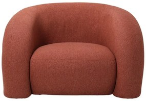 Πολυθρόνα Lexy ύφασμα σε κεραμιδί απόχρωση 100x89.5x60εκ 100x89.5x60 εκ.