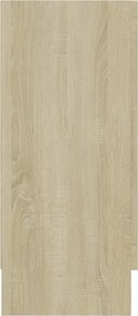 vidaXL Βιτρίνα Χρώμα Sonoma Δρυς 120 x 30,5 x 70 εκ. από Επεξ. Ξύλο