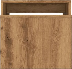 vidaXL Σετ Τραπεζάκια Σαλονιού Artisan Δρυς 100x48x40 εκ. Επεξ. Ξύλο