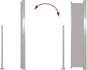 vidaXL Σκίαστρο Πλαϊνό Συρόμενο Γκρι 160 x 514 εκ.