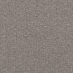 Κρεβάτι Boxspring με Στρώμα Taupe 160x200 εκ. Υφασμάτινο - Μπεζ-Γκρι
