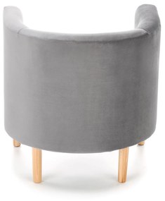 CLUBBY 2 leisure armchair grey / natural DIOMMI V-PL-CLUBBY_2-FOT-POPIELATY