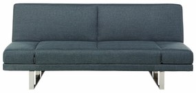 Καναπές κρεβάτι Berwyn 1646, Σκούρο μπλε, 81x190x89cm, 44 kg, Πόδια: Μέταλλο | Epipla1.gr
