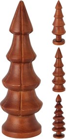ΔΙΑΚΌΣΜΗΣΗ &amp; DECO ΣΕ ΕΟΡΤΑΣΤΙΚΌ ΠΝΕΎΜΑ XMAS TREE WOOD H24CM WALNUT A68100250