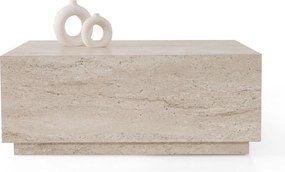 Τραπεζάκι Σαλονιού Τραβερτίνη LIZBON 90x90x35,5