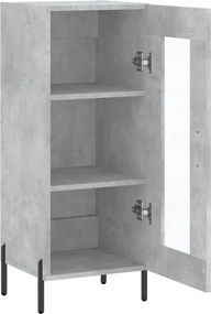 vidaXL Ντουλάπι Γκρι Σκυροδέματος 34,5x34x90 εκ. Επεξεργασμένο Ξύλο