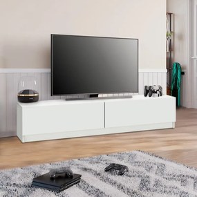 Έπιπλο τηλεόρασης Ahenk λευκό 160x31x32εκ