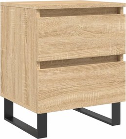 vidaXL Κομοδίνο Sonoma Δρυς 40 x 35 x 50 εκ. από Επεξεργ. Ξύλο