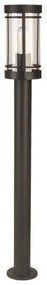 Κολωνάκι Δαπέδου Μεταλλικό E27 IP44 Μαύρο 145-20607 Eurolamp-145-20607-Μαύρο 145-20607