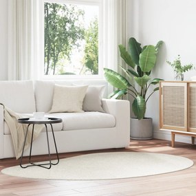 vidaXL Χαλί Κρεμ 140x200 cm Πολυεστέρα Αντιολισθητικό
