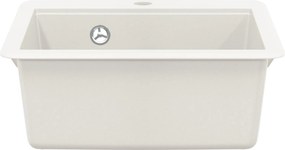 vidaXL Σιντρινο Λευκό 470 x 440 mm Γρανίτης