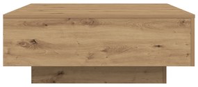 vidaXL Τραπεζάκι σαλονιού με LED φώτα από ξύλο Artisan 80x80x31 εκ