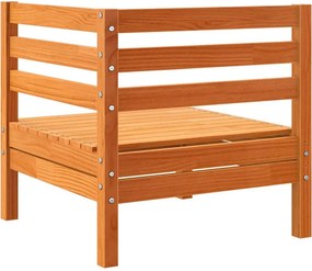 vidaXL Corner Sofa Solid pine wood Κερί Παλαίωσης Medium