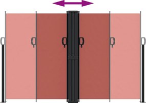 vidaXL Σκίαστρο Πλαϊνό Συρόμενο Τερακότα 160 x 1200 εκ.