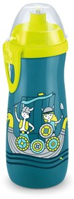 Παγούρι Παιδικό Cup Sports 450ml Με Καπάκι Push Pull 3-6 Ετών Vikings Green Nuk 450ml Silikon,Polypropylene