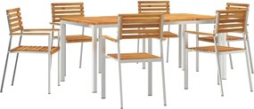 vidaXL Σέτ φαγητού για κήπο 7 pcs