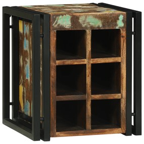 vidaXL Ράφι κρασιού 34.5x35x39 εκ. Ανακυκλωμένο ξύλο