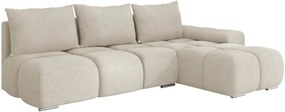 Γωνιακός καναπές Bestii-Ekrou-Δεξιά - 270.00Χ183.00Χ85.00cm