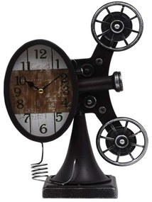 Ρολόι Επιτραπέζιο Vintage Movie Machine 125-222-345 21,5x11x30cm Multi Metal