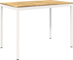 vidaXL Τραπέζι μπαρ κήπου Λευκό 147 x 88,5 x 105 εκ