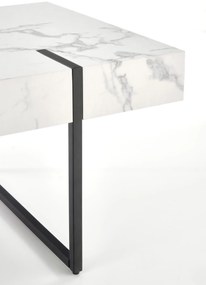 BLANCA c. table white marble / black DIOMMI V-CH-BLANCA-LAW