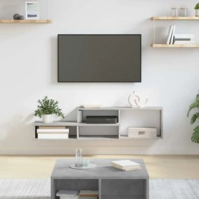 vidaXL ΡάφιΤηλεόρασηςΤοίχου 120x25x28,5εκ Επεξεργασμένο ξύλο