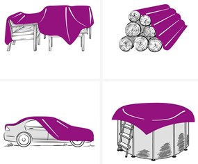 vidaXL Μουσαμάς Πράσινος 1,5 x 2,5 μ. 650 γρ./μ²