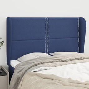 Κεφαλάρι με Πτερύγια Μπλε 147x23x118/128 εκ. Υφασμάτινο 3117820