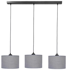 Φωτιστικό Οροφής Τρίφωτο Heronia 14-0155 Grey