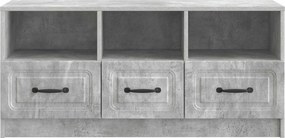 vidaXL Ντουλάπι TV 102 x 34,5 x 47 cm Γκρι Σκυροδέματος