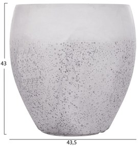 Σετ 3 τεμ. Γλάστρες GARDENER C4718 Fiberclay Λευκό Φ55x54,5Υ εκ. 55x55x54.5 εκ.