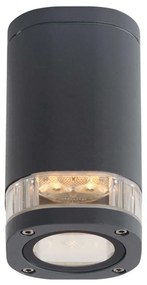 Φωτιστικό Οροφής - Σποτ LG2883G Φ8x14,5cm 1xGU10 35W IP54 Dark Grey Aca Aluminium, Glass