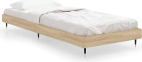 vidaXL Πλαίσιο Κρεβατιού Χωρ. Στρώμα Sonoma Δρυς 75x190εκ Επεξ. Ξύλο