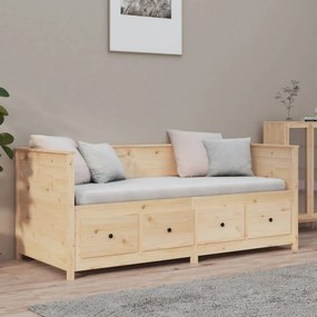 vidaXL Κρεβάτι ημέρας χωρίς στρώμα 75x190 cm Στερεό ξύλο πεύκο