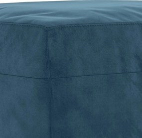 vidaXL Υποπόδιο Μπλε 60x50x41 εκ. Βελούδινο